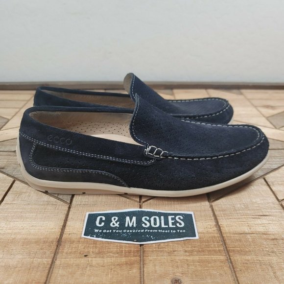 ECCO Classic Moc Perforated Driving Loafer Black